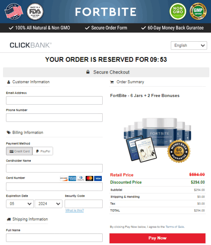 FortBite Checkout